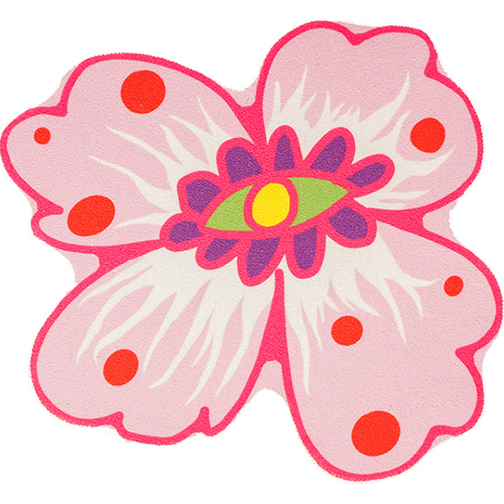 BowLift | Novelty Shape Plant Rug Multi Colored Decorative Rug Polypropylene Anti-slip Back Stain-resistant Rug for Room
