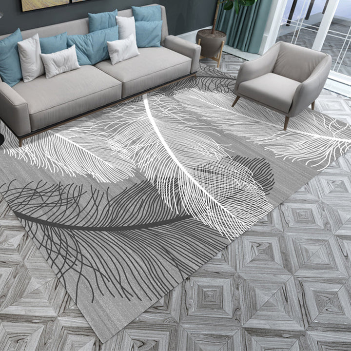BowLift | Natural living room rug multicolored abstract pattern rug cotton blend easy care washable pet-friendly rug