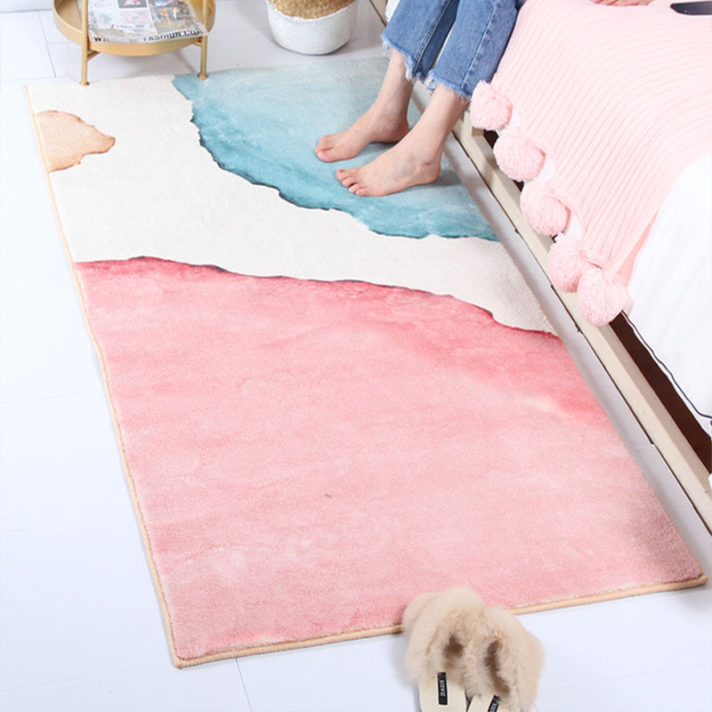 BowLift | Scandinavian Color Palette Rug Multicolor Polypropylene Indoor Rug Non-Slip Back Pet-Friendly Area Rug for Bedroom