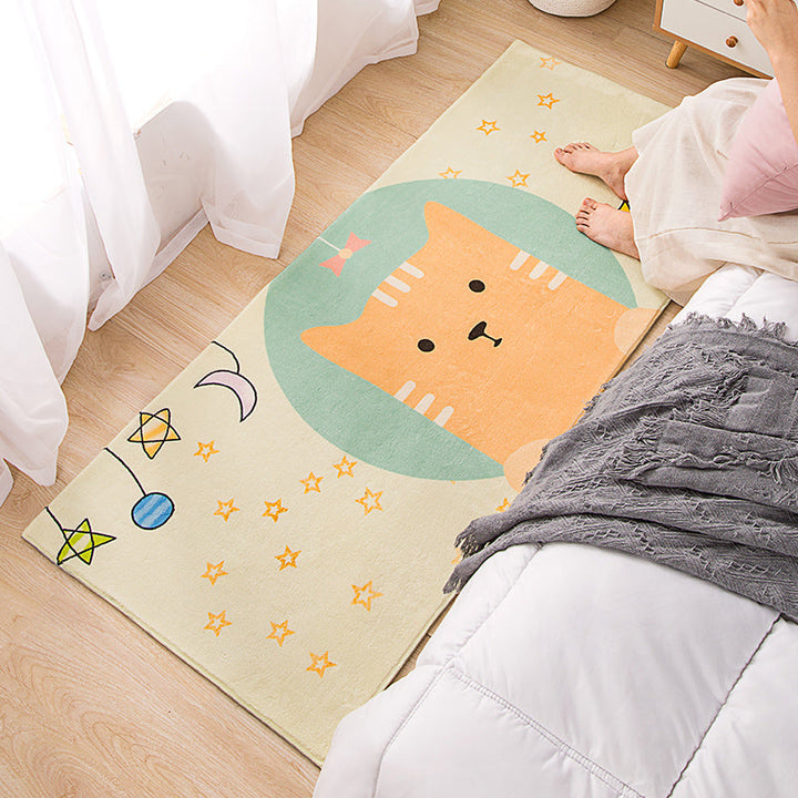 BowLift | Colorful sweet carpet Polyester cartoon print carpet with non-slip backing pet-friendly carpet for the living room