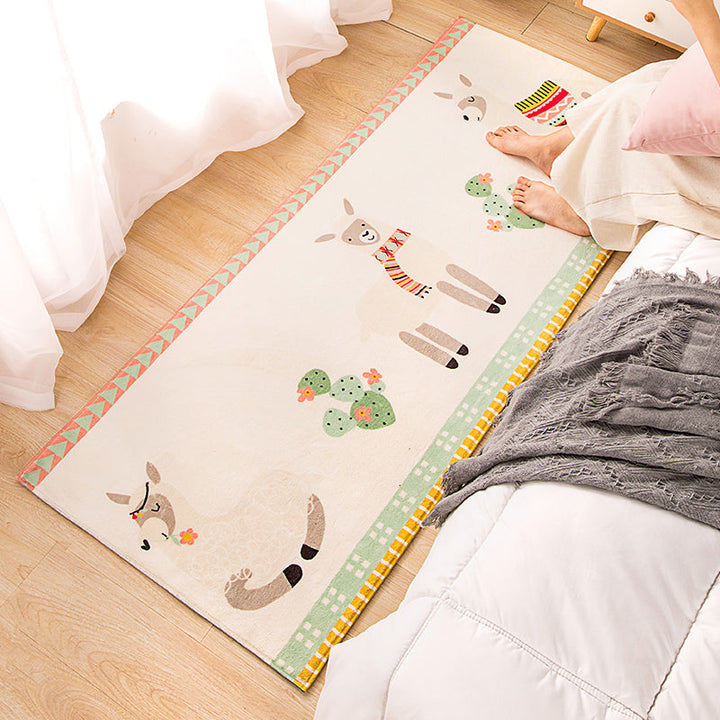 BowLift | Colorful sweet carpet Polyester cartoon print carpet with non-slip backing pet-friendly carpet for the living room