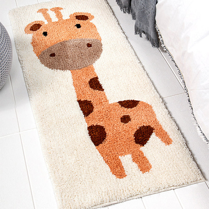 BowLift | Scandinavian Decoration Rug Multi Color Plant Printed Rug Polyester Non-Slip Backing Pet-Friendly Rug