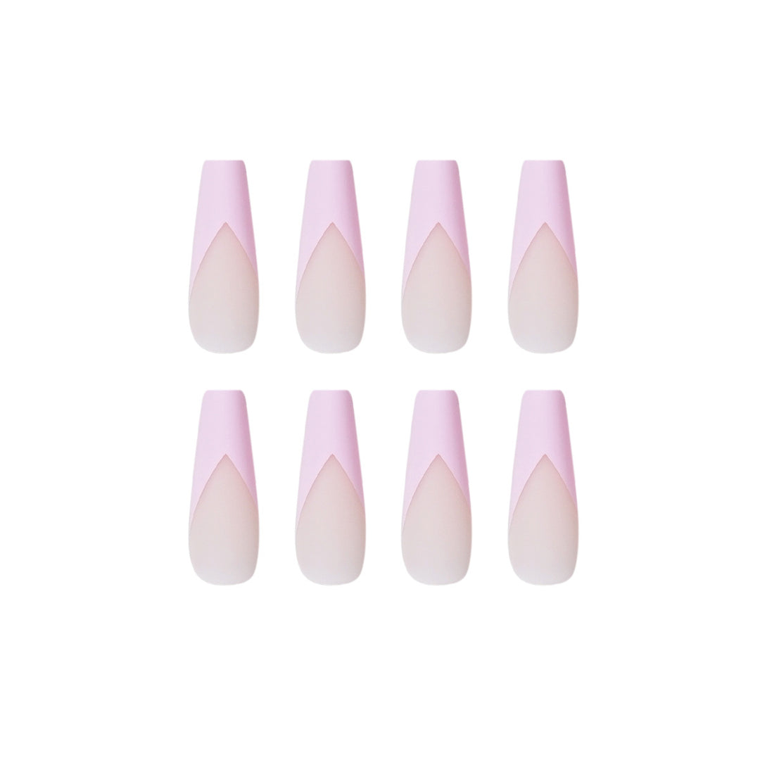 Artistic Nail Extensions with Elegant V-Shape Bowlift