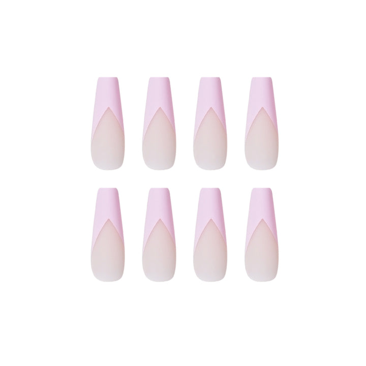 Artistic Nail Extensions with Elegant V-Shape Bowlift