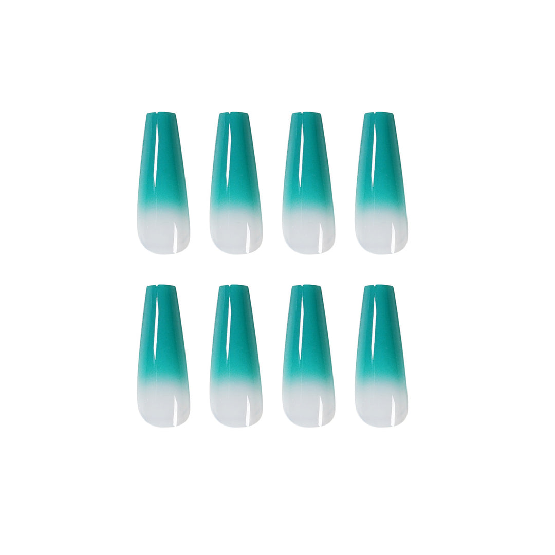 Artful Nail Extensions with Ombre Effect Bowlift
