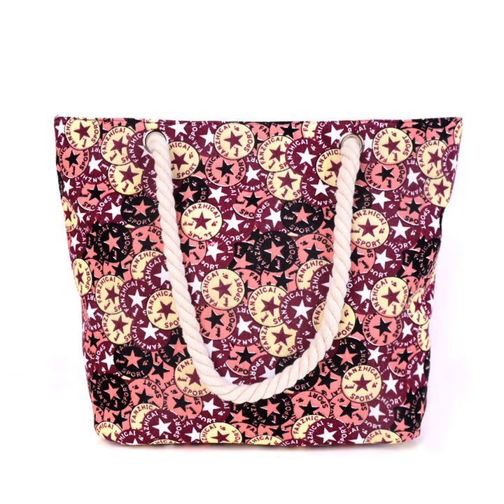 Large and Colorful Casual Beach Bag Bowlift
