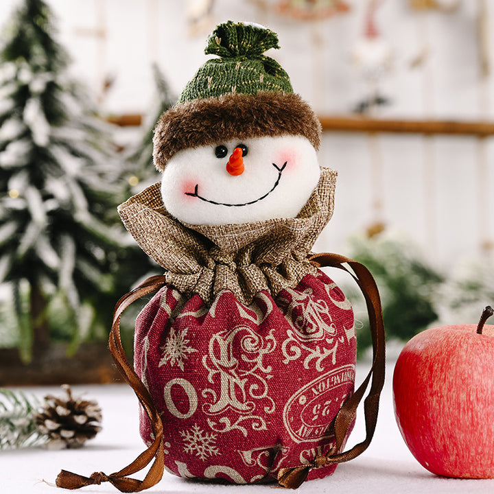 Cute Christmas figure with heart pouch Bowlift