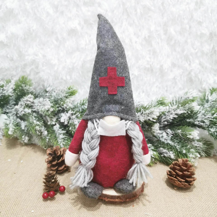 BowLift | Faceless Dolls Ornaments Nordic Forester Santa Claus Ornaments Christmas Window Decoration