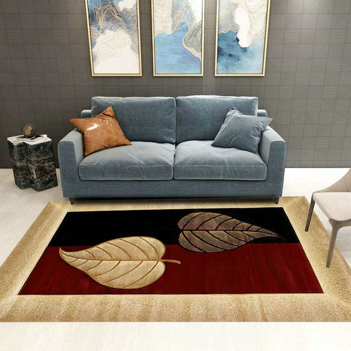 Modern Living Rug Decorative Rug Multicolor Print Rug Synthetic Stain Resistant Machine Washable Non-Slip Backing Rug | Bowlift