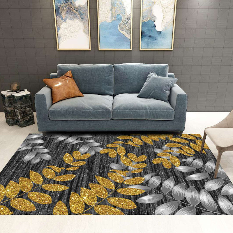 Modern Living Rug Decorative Rug Multicolor Print Rug Synthetic Stain Resistant Machine Washable Non-Slip Backing Rug | Bowlift