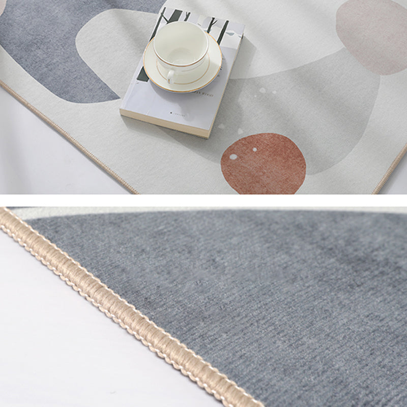 BowLift | New geometric print carpet multicolored cotton blend carpet easy care pet-friendly indoor carpet for rooms
