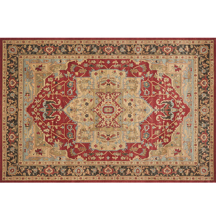 BowLift | Natural Living Room Carpet Multicolor Geo Pattern Indoor Carpet Polypropylene Non-Slip Machine Washable Area Rug