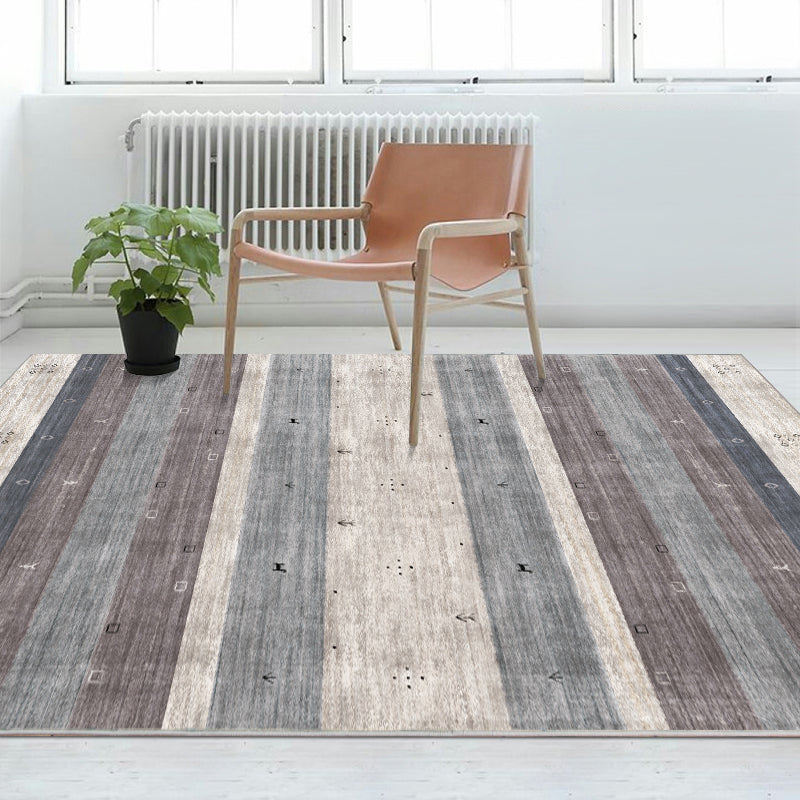 BowLift | Bohemian Living Room Rug Multicolor Geometric Pattern Rug Polyester Non-Slip Mat Pet-Friendly Indoor Rug