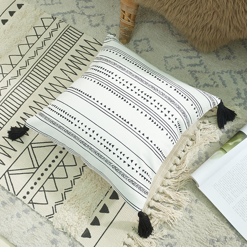 Bohemian Geometric Decorative Pillow