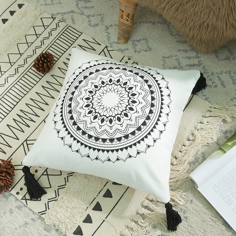 Bohemian Geometric Decorative Pillow