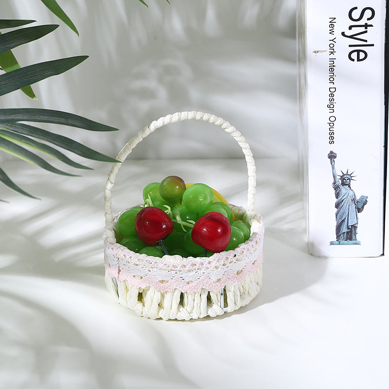 Decorative Woven Mini Basket Bowlift