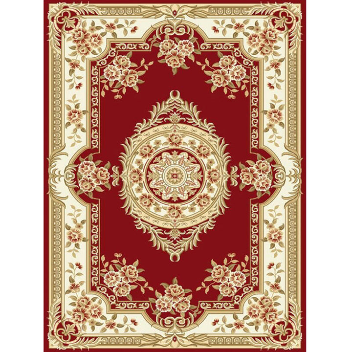 BowLift | Antique Salon Carpet Multicolor Floral Pattern Carpet Polyester Non-Slip Backing Pet-Friendly Indoor Carpet