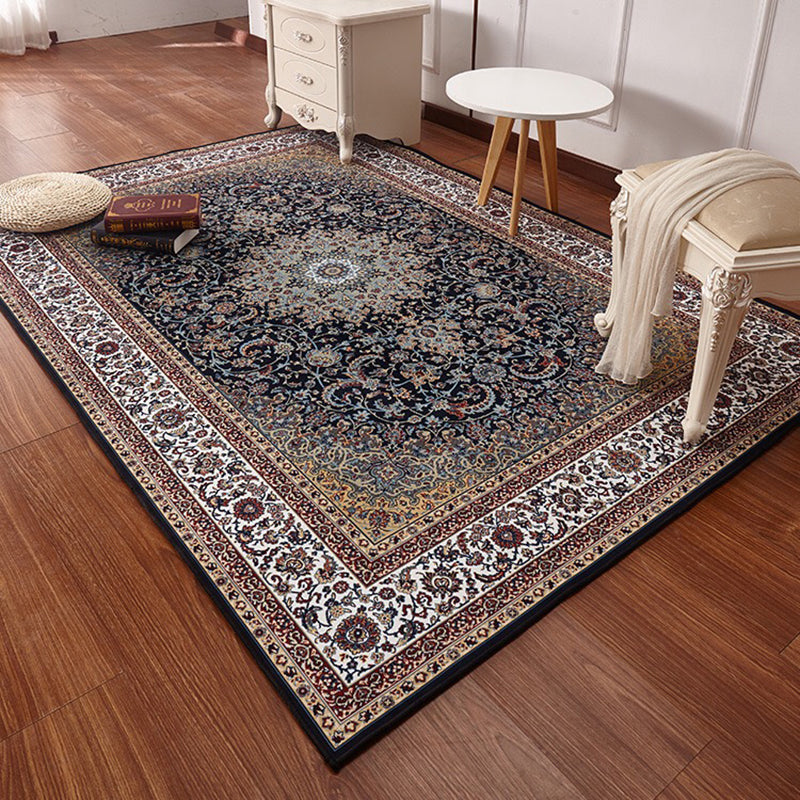BowLift | Multicolored Retro Carpet Polypropylene Flower Pattern Carpet pet-friendly machine washable Indoor Carpet for Living Room