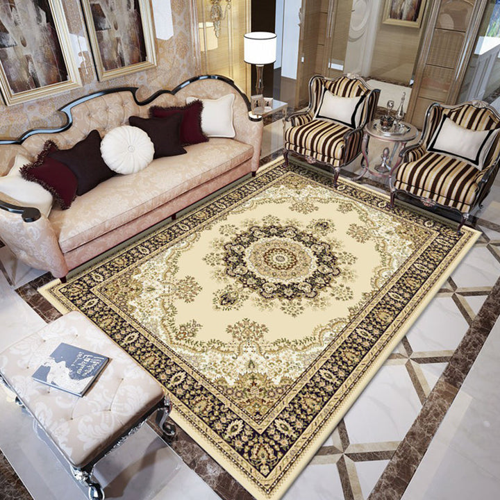BowLift | Retro Living Room Carpet Multicolor Flower Pattern Berber Carpet Polyester Non-Slip Backing Pet-Friendly Carpet