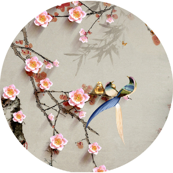 BowLift | Oriental Living Room Rug Multicolored Floral Printed Indoor Mat Polypropylene Non-Slip Washable Easy Care Mat