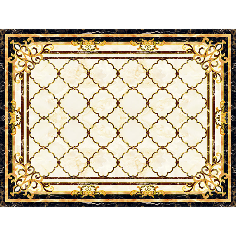 BowLift | Nostalgia Living Room Rug Multi Color Flower Print Area Rug Synthetic Non-Slip Backing Easy Care Indoor Rug