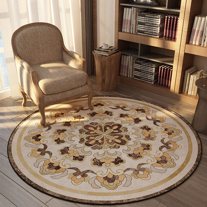 BowLift | Olden Bedroom Carpet Multicolored Floral Pattern Indoor Carpet Polypropylene Non-Slip Back Easy Care Area Rug