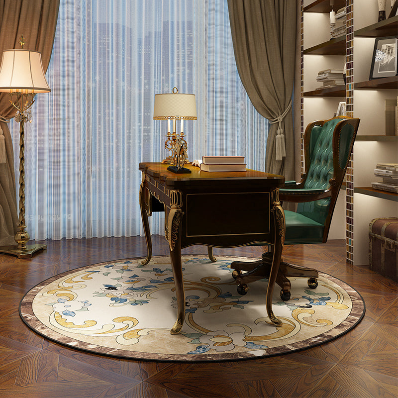 BowLift | Olden Bedroom Carpet Multicolored Floral Pattern Indoor Carpet Polypropylene Non-Slip Back Easy Care Area Rug