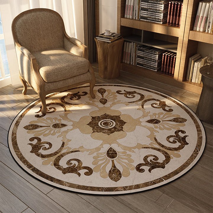 BowLift | Olden Bedroom Carpet Multicolored Floral Pattern Indoor Carpet Polypropylene Non-Slip Back Easy Care Area Rug