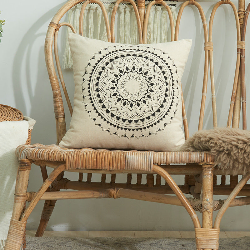 Textured Geometric Pillow