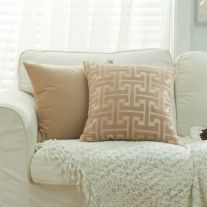 Geometric Patterned Throw Cushion