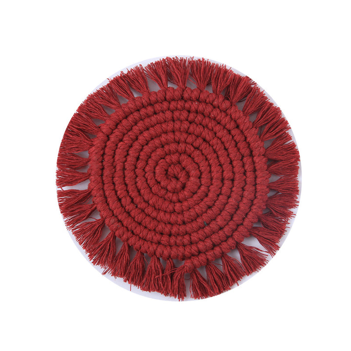 Decorative Round Macrame Trivet Bowlift