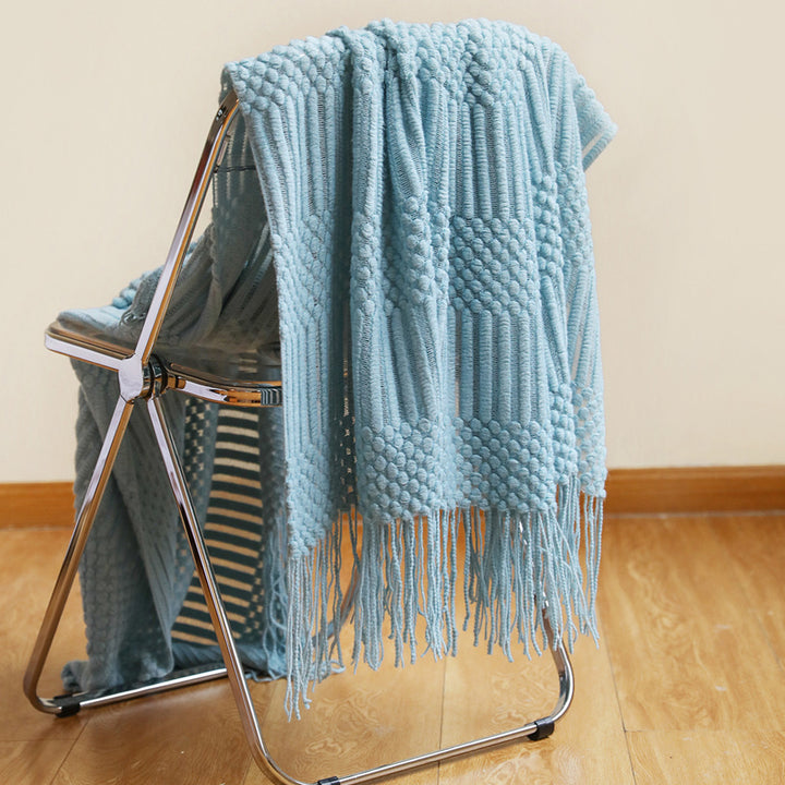 Cozy Textured Throw Blanket