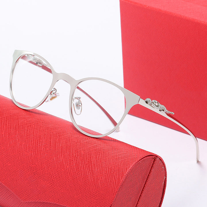 Women's corrective glasses with exclusive cat-eye frame and luxurious accents Bowlift