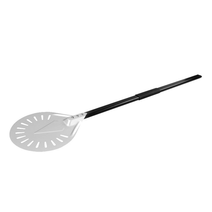extra-long perforated pizza peel with ergonomic heat-resistant handle Bowlift