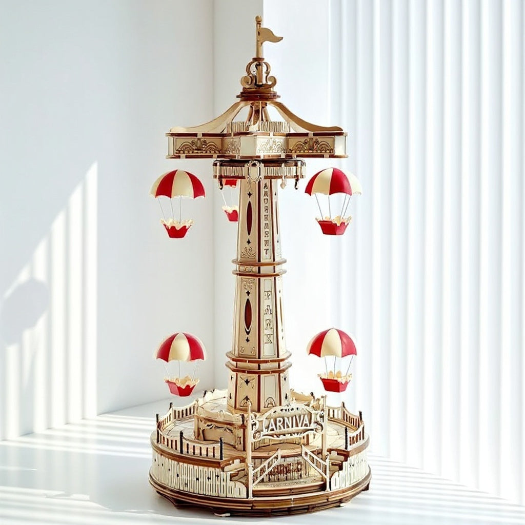 BowLift | Wooden 3D Puzzle DIY Carnival Tower Kit