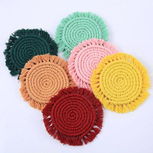 Decorative Round Macrame Trivet Bowlift