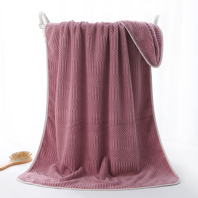 Ultra-Soft Microfiber Jacquard Bath Towel Bowlift