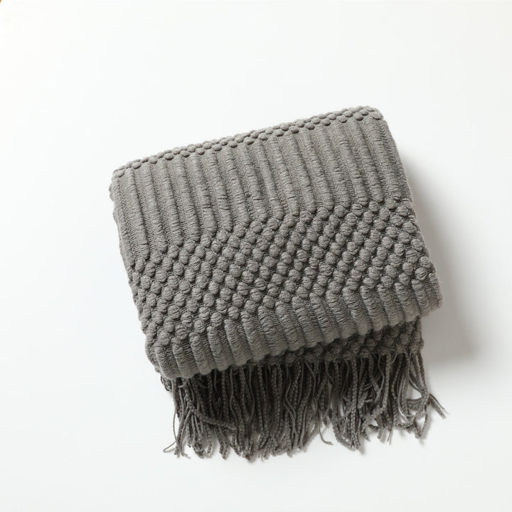 Cozy Textured Throw Blanket