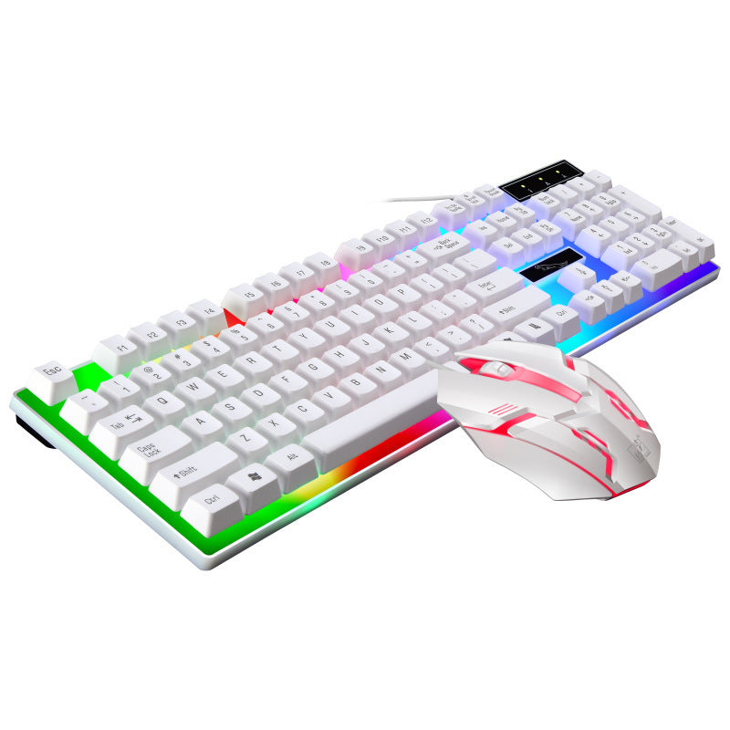 RGB Gaming Keyboard and Mouse Combo with Customizable Backlighting Bowlift