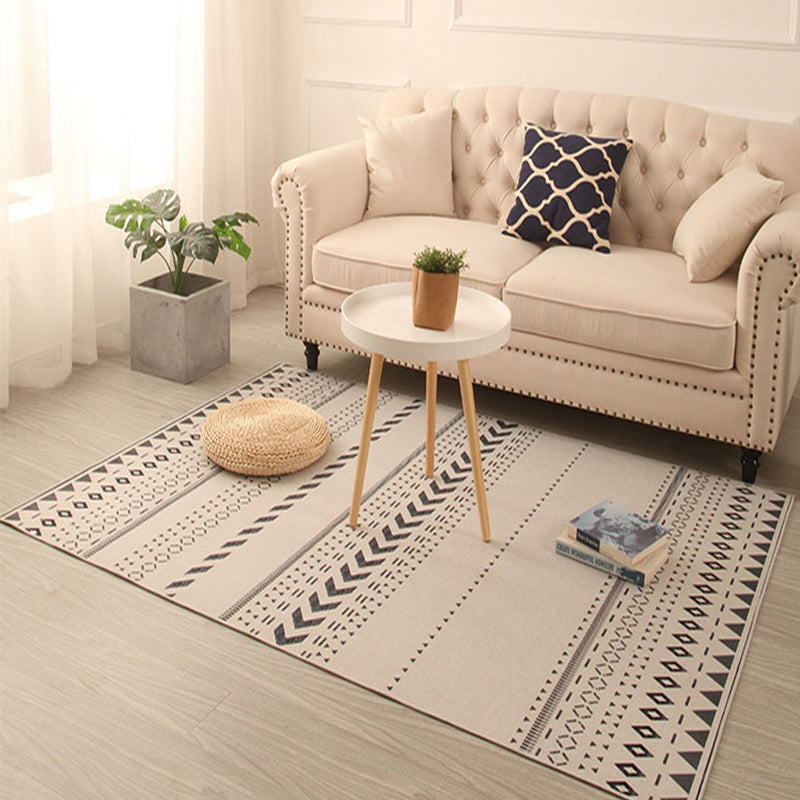 BowLift | Southwestern living room carpet Multicolored Color block Indoor carpet Polyester Non-slip carpet Stain resistant Flooring