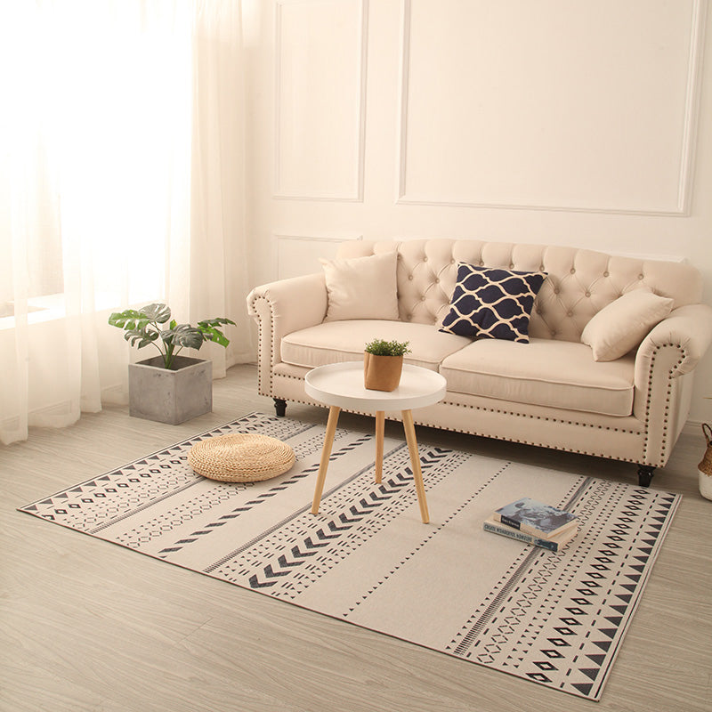 BowLift | Southwestern living room carpet Multicolored Color block Indoor carpet Polyester Non-slip carpet Stain resistant Flooring