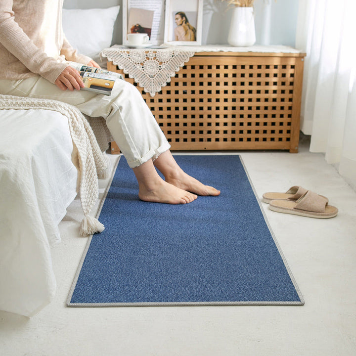 BowLift | Rustic Solid Color Rug Multi-Color Jute Indoor Rug Non-Slip Backing Pet Friendly Easy Care Area Group for Bedroom