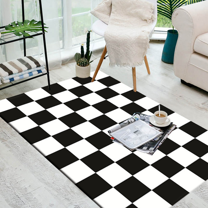 BowLift | Simple living room carpet Multifunctional colored geometric pattern Indoor carpet Non-slip backing Pet friendly rug