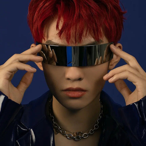 Women futuristic visor-like sunglasses Bowlift