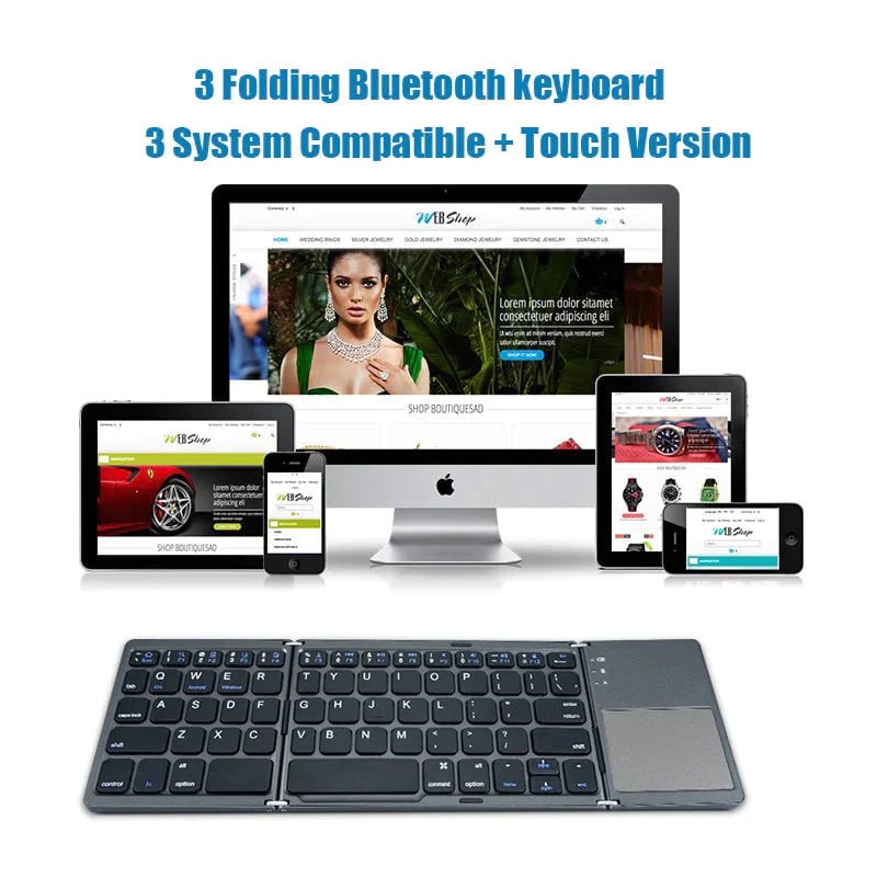 BowLift | Foldable Bluetooth Keyboard with Touchpad