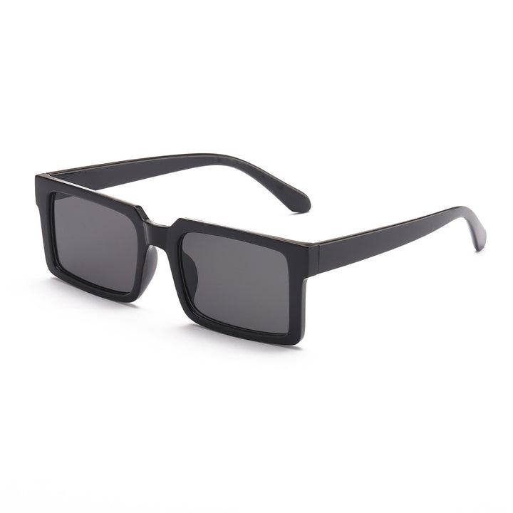 Women’s fashionable rectangular sunglasses with yellow lenses Bowlift