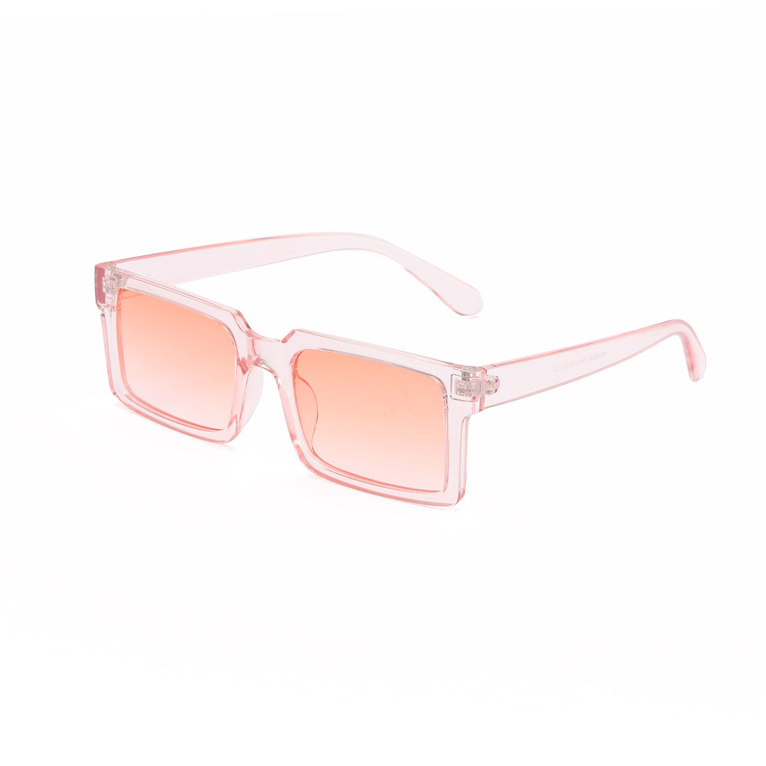 Women’s fashionable rectangular sunglasses with yellow lenses Bowlift