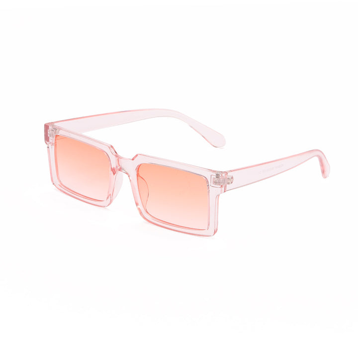 Women’s fashionable rectangular sunglasses with yellow lenses Bowlift