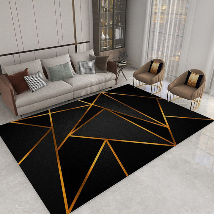 BowLift | Formal Geometric Print Rug Multicolored Polypropylene Indoor Rug Pet-Friendly Machine Washable Rug for the Living Room
