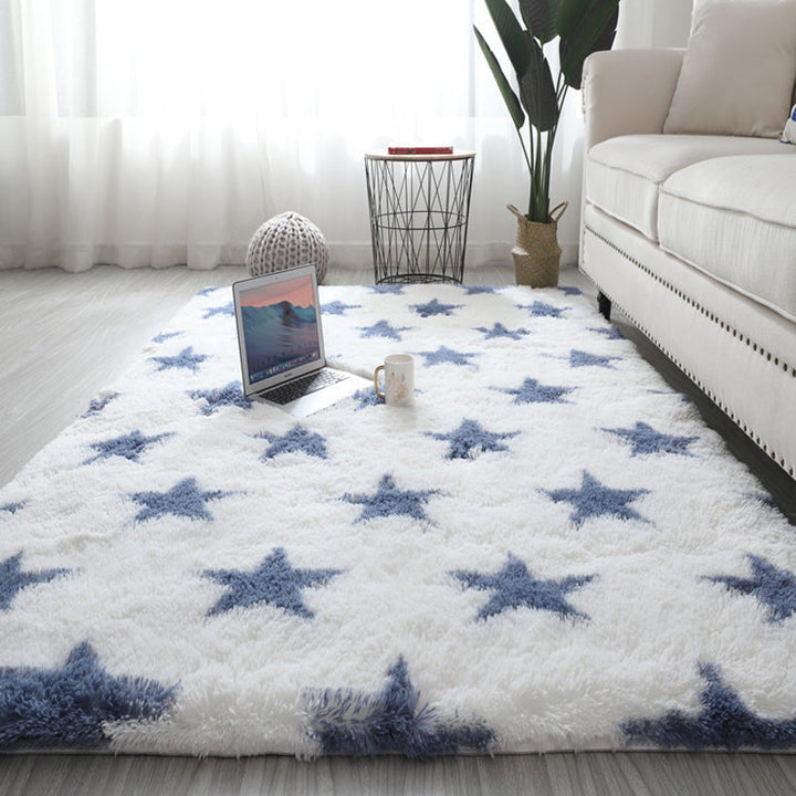 BowLift | Calming Living Room Rug Multicolored Pattern Indoor Rug Shag Non-Slip Backing Pet Friendly Area Carpet